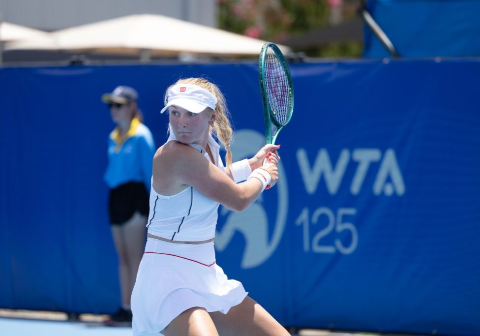 Workday Canberra International ITF W125 Taylah Preston during a round of 16 match.