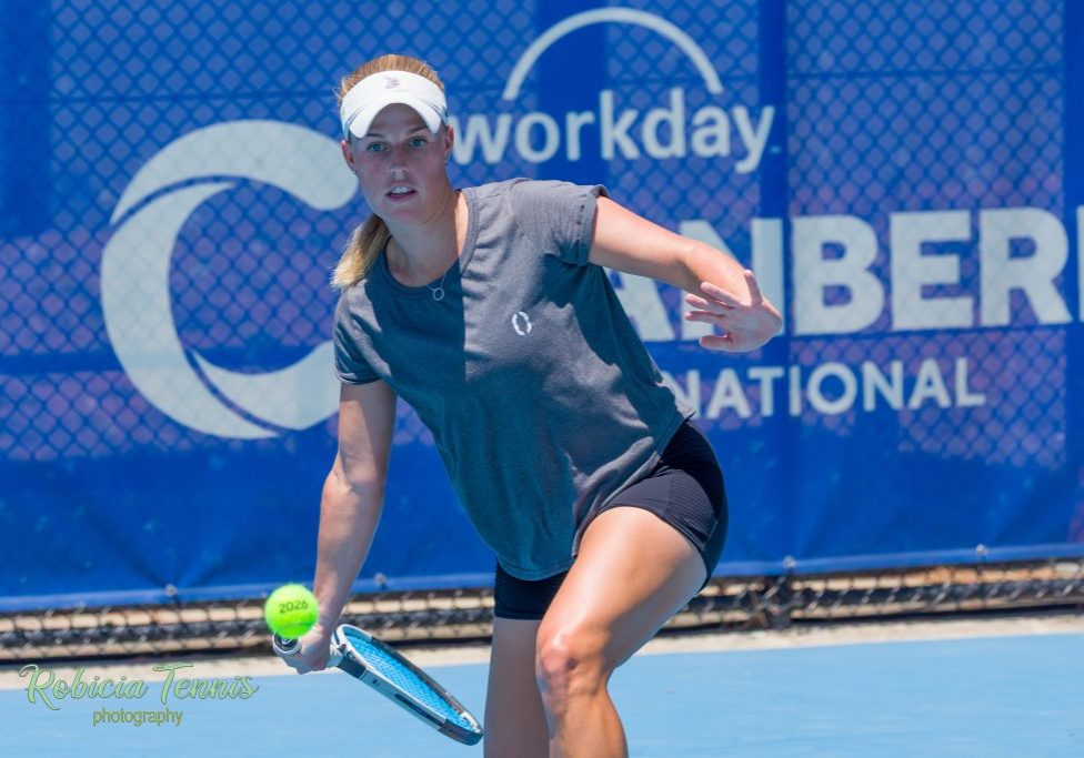 2026 Workday Canberra International Tennis Practice - Ashleigh Simes