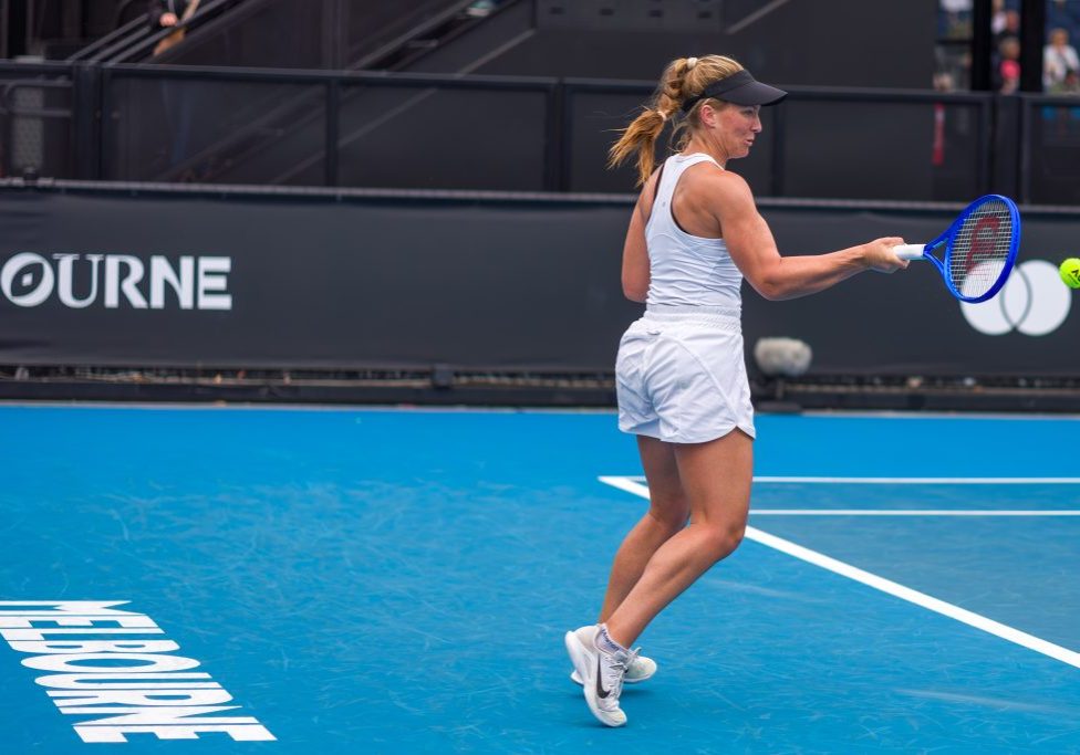 Australia's Maddison Inglis during a round one qualifying match at the 2026 Australian Open